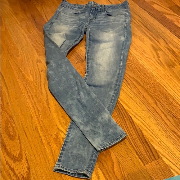 Light acid wash American Eagle jeans skinny - Picture 1 of 1
